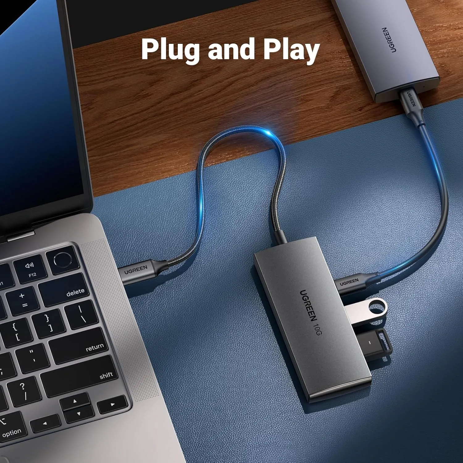 UGREEN USB C Hub 10Gbps, 4 Ports USB 3.2