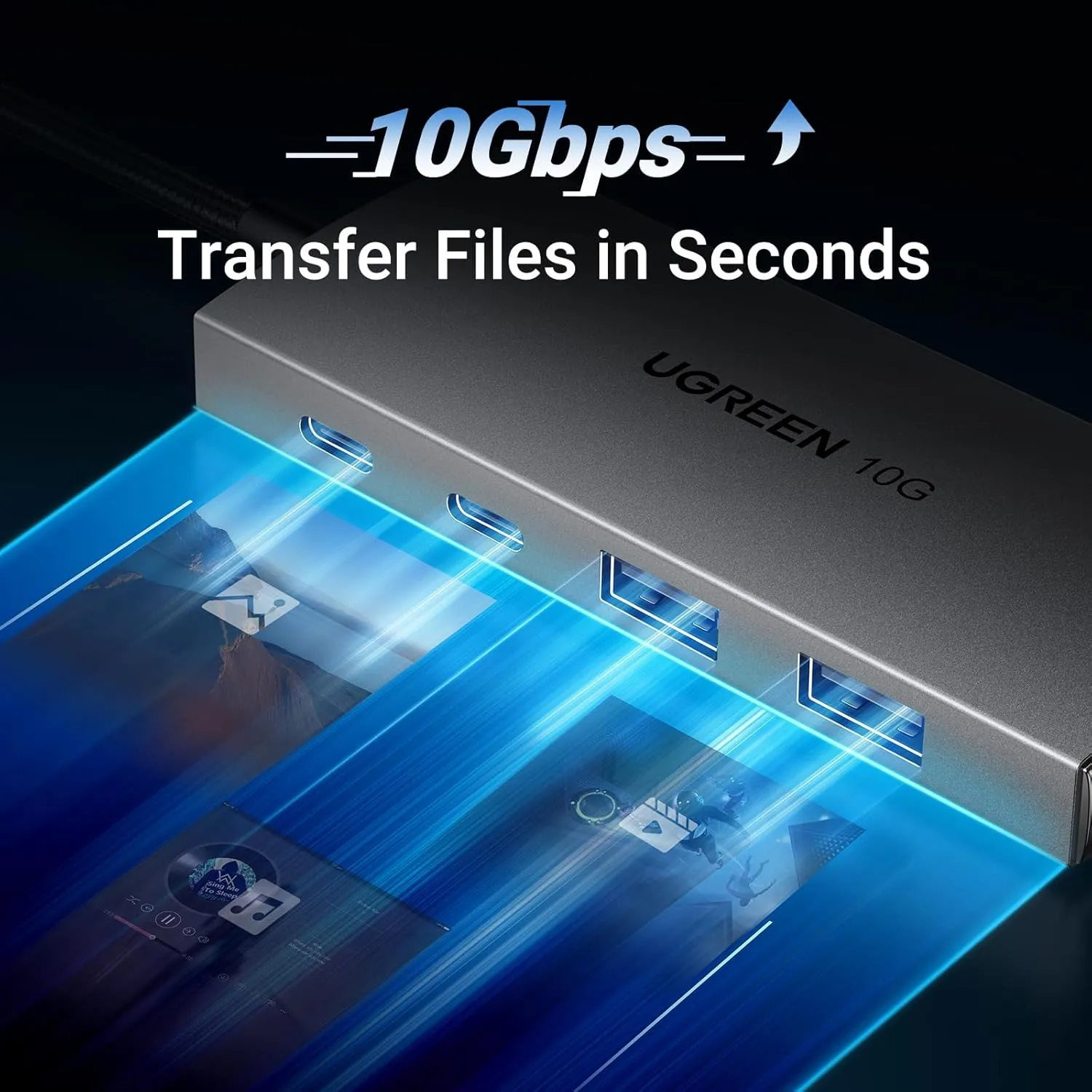 UGREEN USB C Hub 10Gbps, 4 Ports USB 3.2