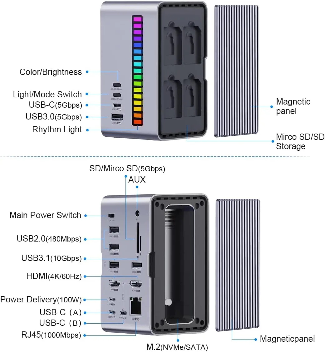Hagibis USB C Docking Station