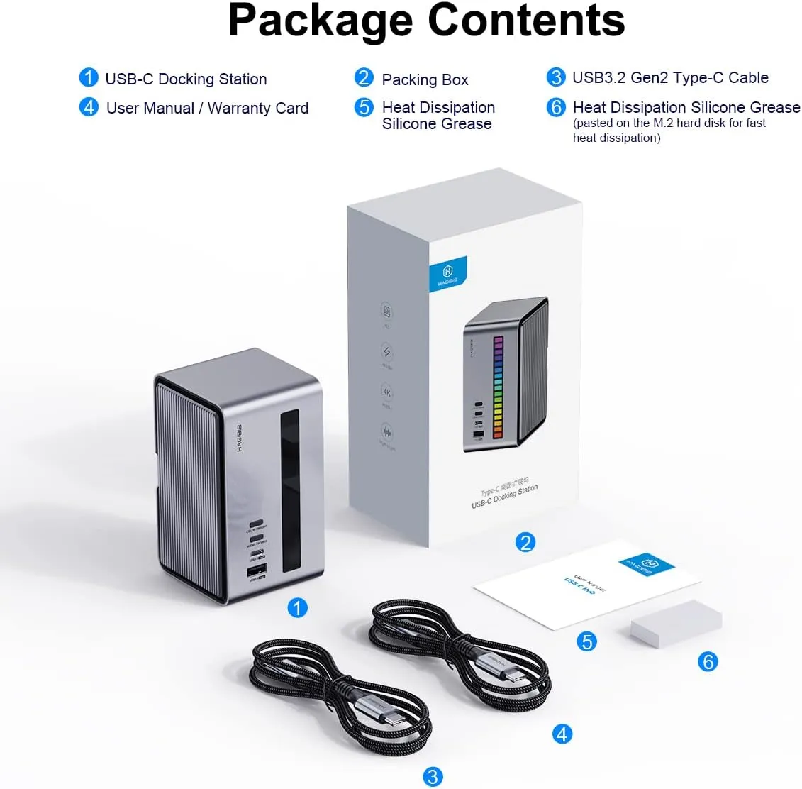 Hagibis USB C Docking Station