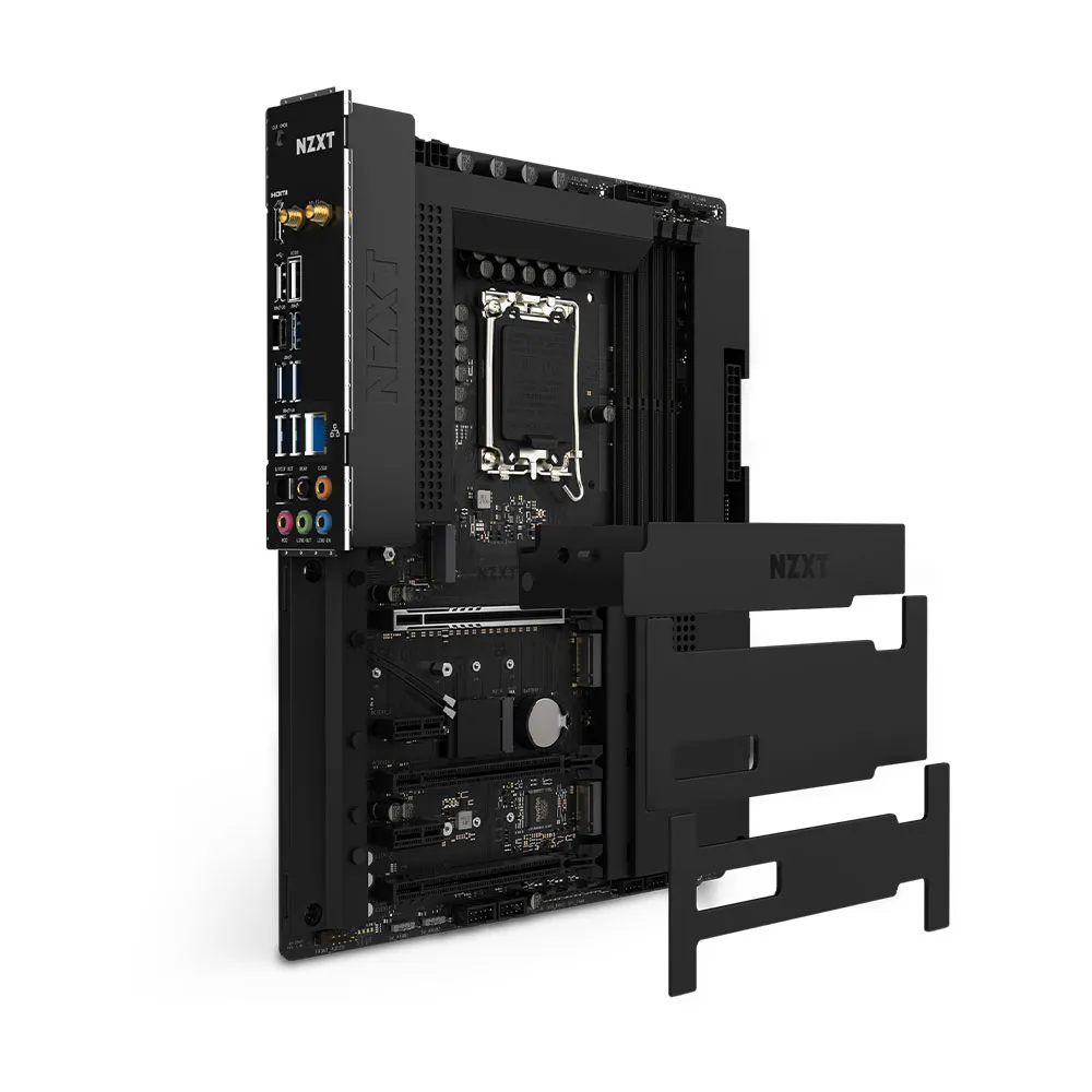 NZXT N7 Z790 ATX Motherboard - Intel Z790, WiFi 6E, Bluetooth, Integrated I/O Shield - Supports 12th/13th/14th Gen Intel CPUs - Black