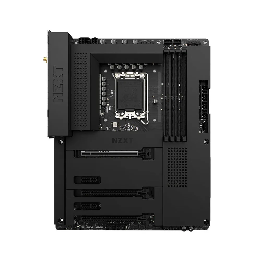 NZXT N7 Z790 ATX Motherboard - Intel Z790, WiFi 6E, Bluetooth, Integrated I/O Shield - Supports 12th/13th/14th Gen Intel CPUs - Black