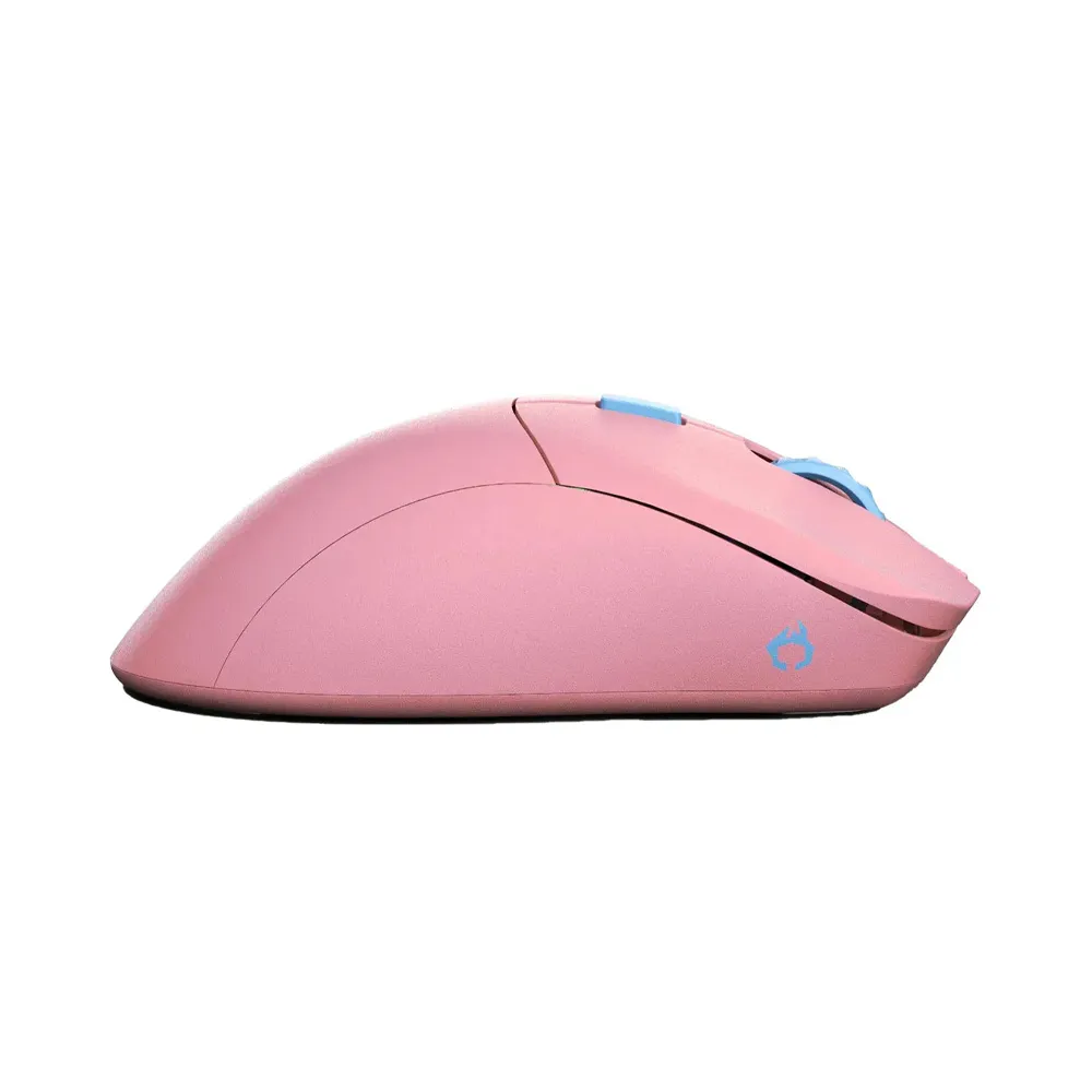 Glorious Forge Model D Pro Flamingo, Ergonomic Wireless Gaming Mouse, 6 Programmable Buttons, 80 hrs Battery Life, 19K Sensor - Pink 