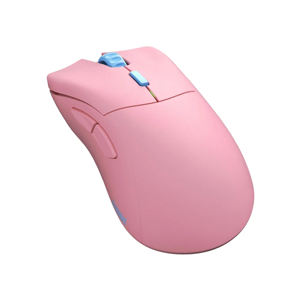 Glorious Forge Model D Pro Flamingo, Ergonomic Wireless Gaming Mouse, 6 Programmable Buttons, 80 hrs Battery Life, 19K Sensor - Pink 