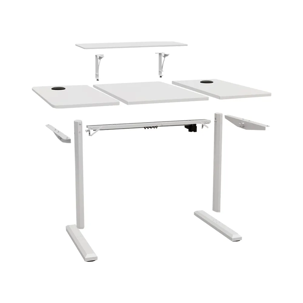 Home Desk - electric desk GD002 MY04374 White / Dimensions 120-60cm - height 82-127cm - top Surface 4 pcs