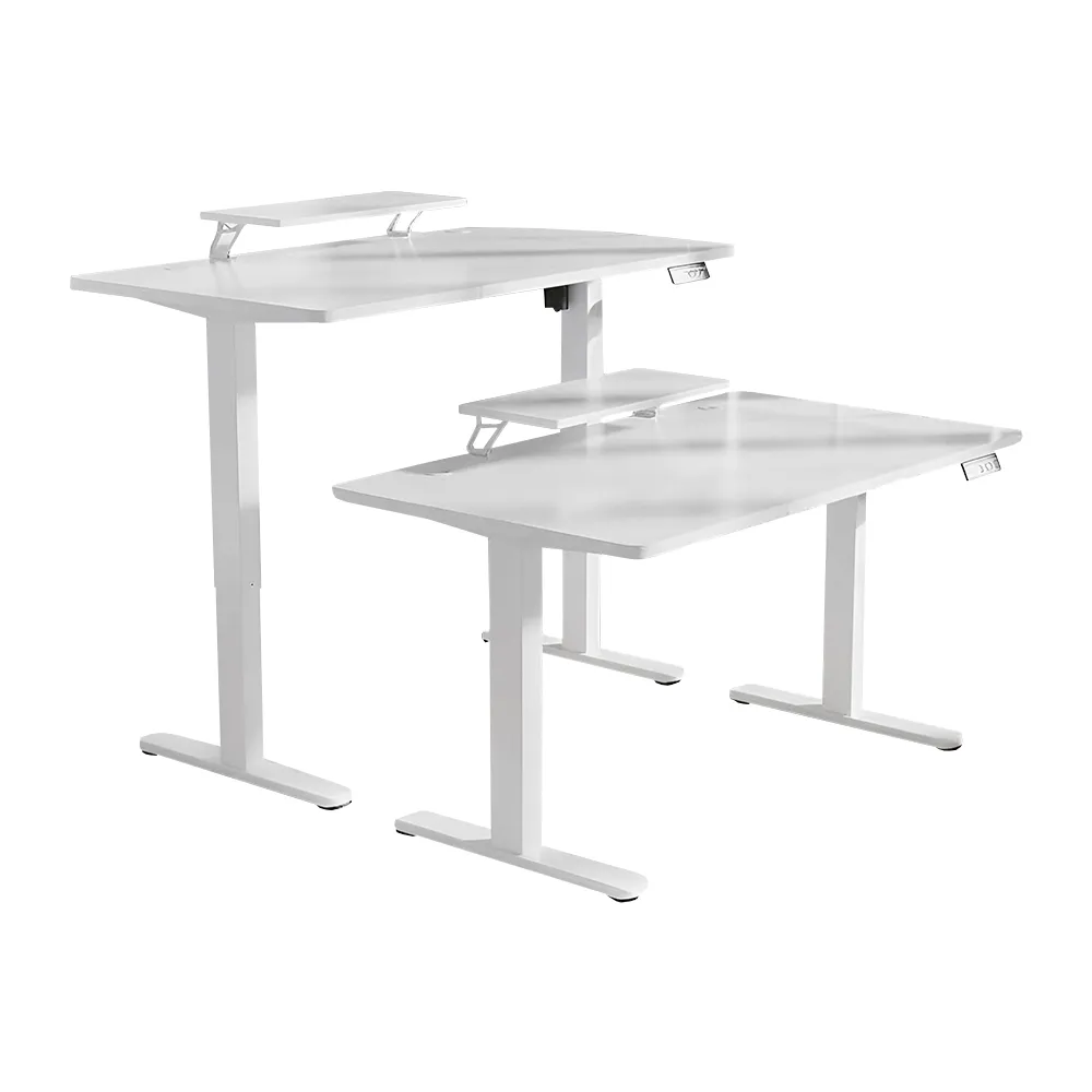 Home Desk - electric desk GD002 MY04374 White / Dimensions 120-60cm - height 82-127cm - top Surface 4 pcs