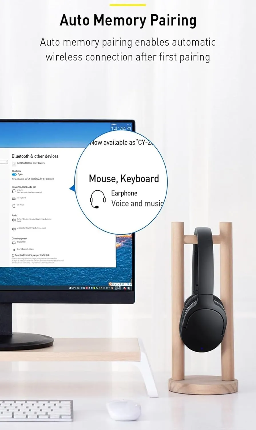 Baseus BA04 Mini Bluetooth 5.0 Adapter Black