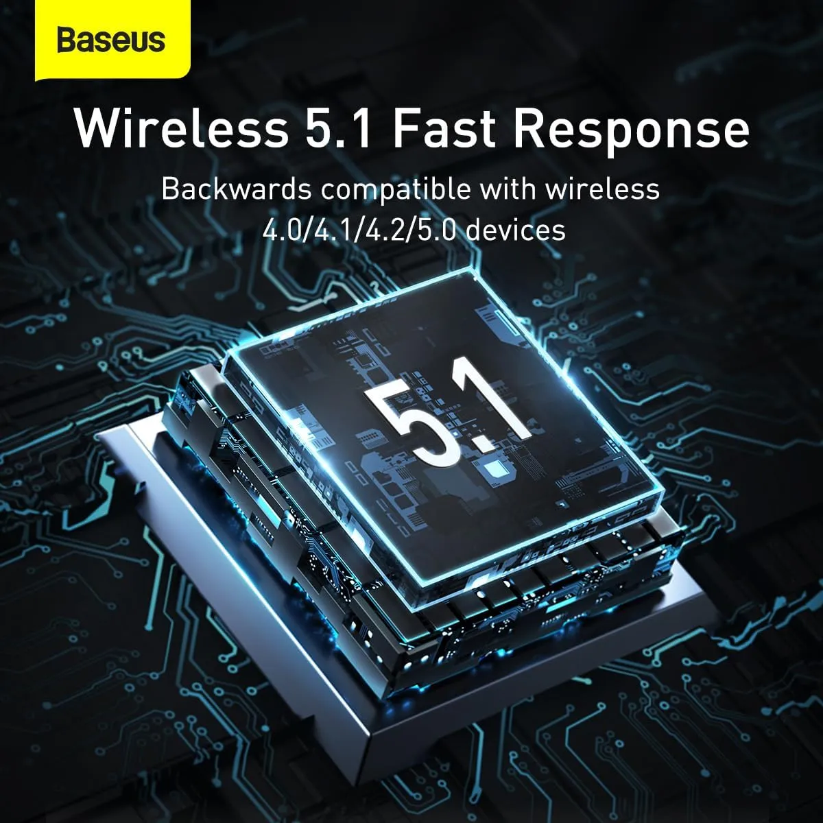 Baseus BA04 Mini Bluetooth 5.0 Adapter Black