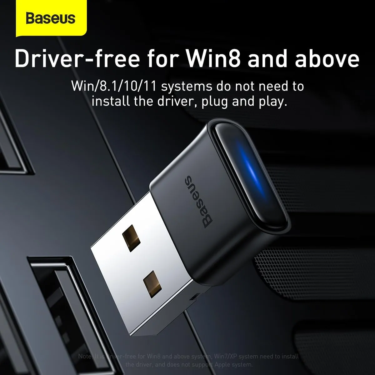 Baseus BA04 Mini Bluetooth 5.0 Adapter Black