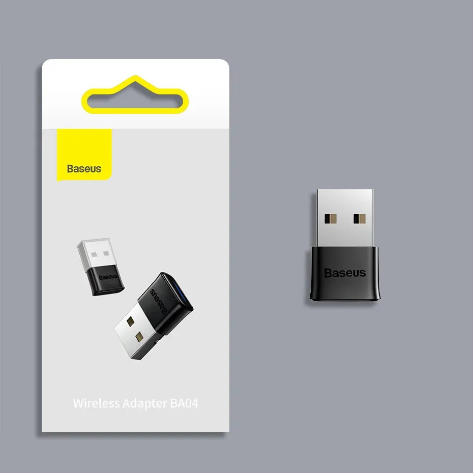 Baseus BA04 Mini Bluetooth 5.0 Adapter Black