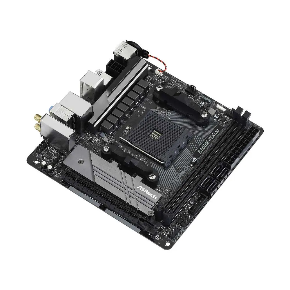 ASRock B550M-ITX/AC Supports 3rd Gen AMD AM4 Ryzen™ / Future AMD Ryzen™ Mini ITX