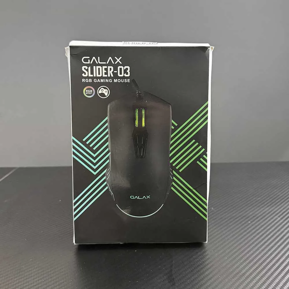 Galax Gaming SLIDER-03 RGB 7200 DPI Wired Mouse - Used