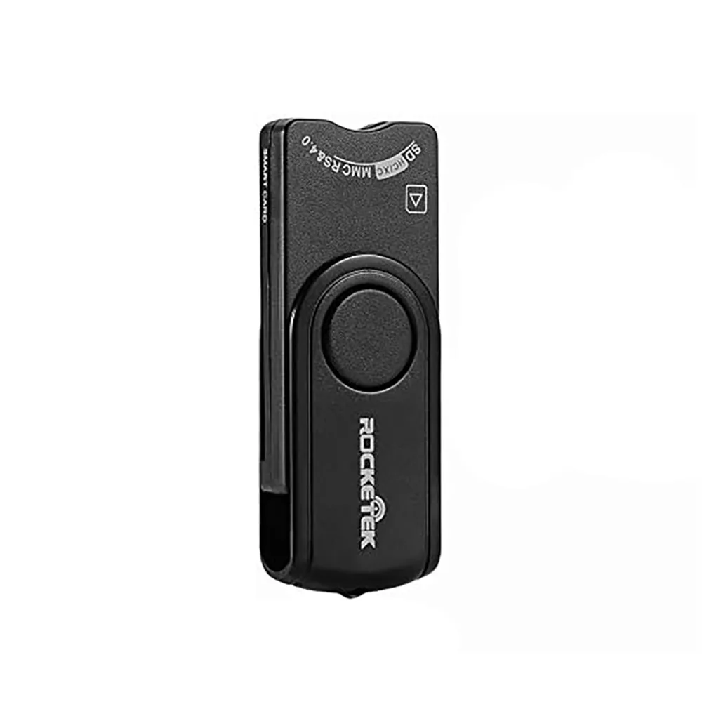 Rocketek DOD Military USB CAC Memory USB Smart Card Reader Compatible with Windows, Linux/Unix, MacOS X - Build in SDHC/SDXC/SD Card Reader and Micro SD Card Reader
