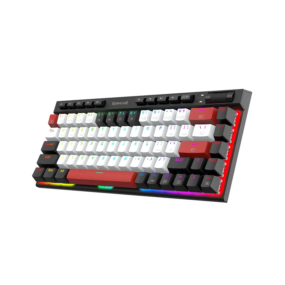 Redragon Magic-wand Mini K635WBR-RGB-PRO BT5.0/3.0/2.4G/Type C wired 3 modes Mechanical Red Switch Gaming Keyboard