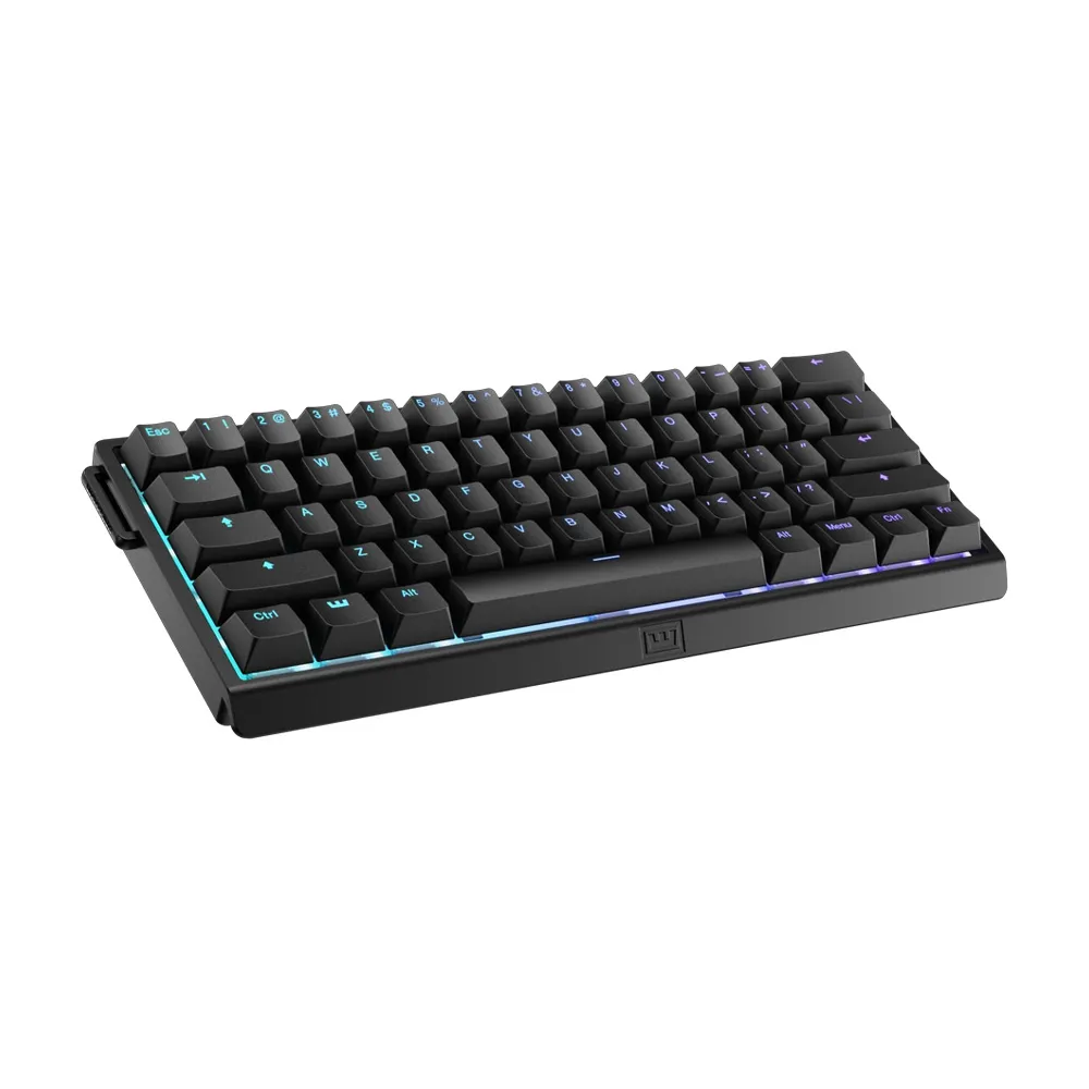 Wooting 60HE v2 60% layout featuring Lekker Tikken magnetic switches, 8000Hz polling rate (0.125ms latency) in Tachyon mode - Black