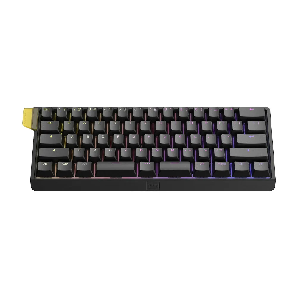 Wooting 60HE v2 60% layout featuring Lekker Tikken magnetic switches, 8000Hz polling rate (0.125ms latency) in Tachyon mode - Black