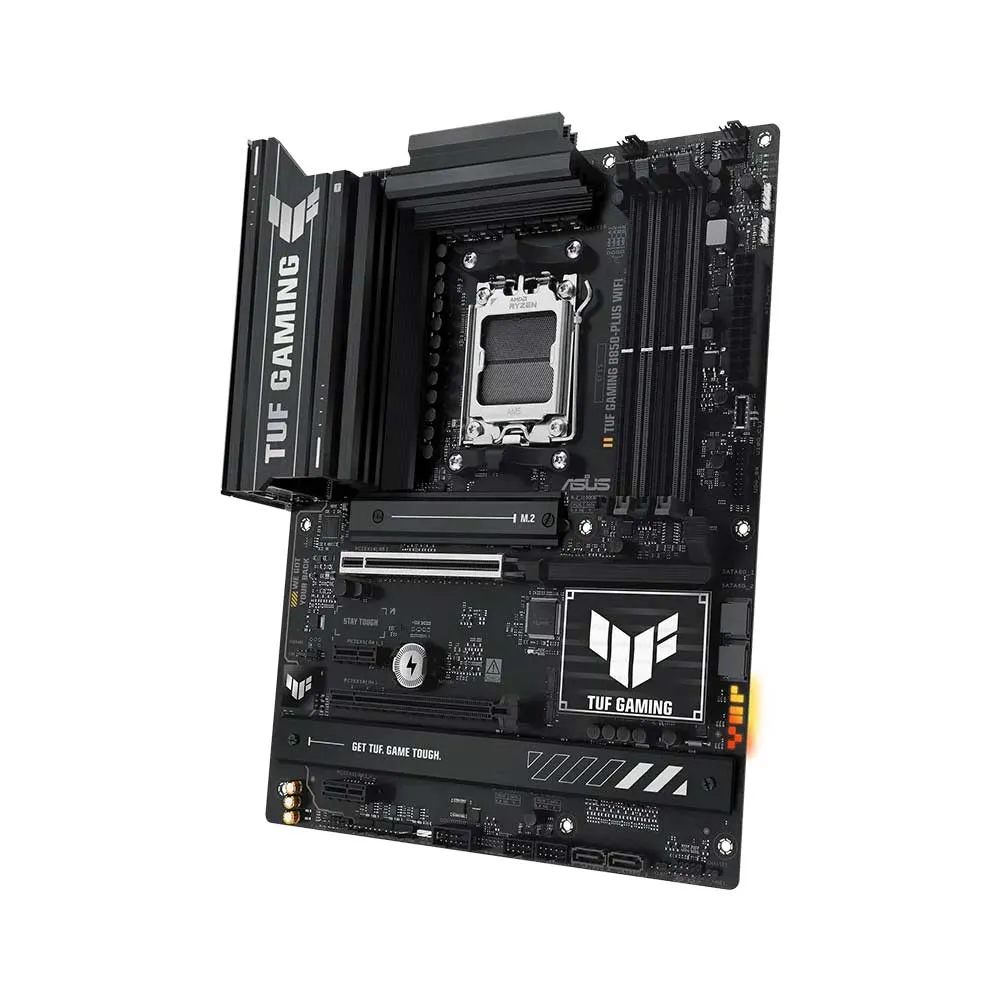 ASUS TUF Gaming B850-PLUS WiFi AMD AM5 B850 ATX Motherboard, 14+2+1 80A Stages, AI Ready, DDR5, PCIe 5.0