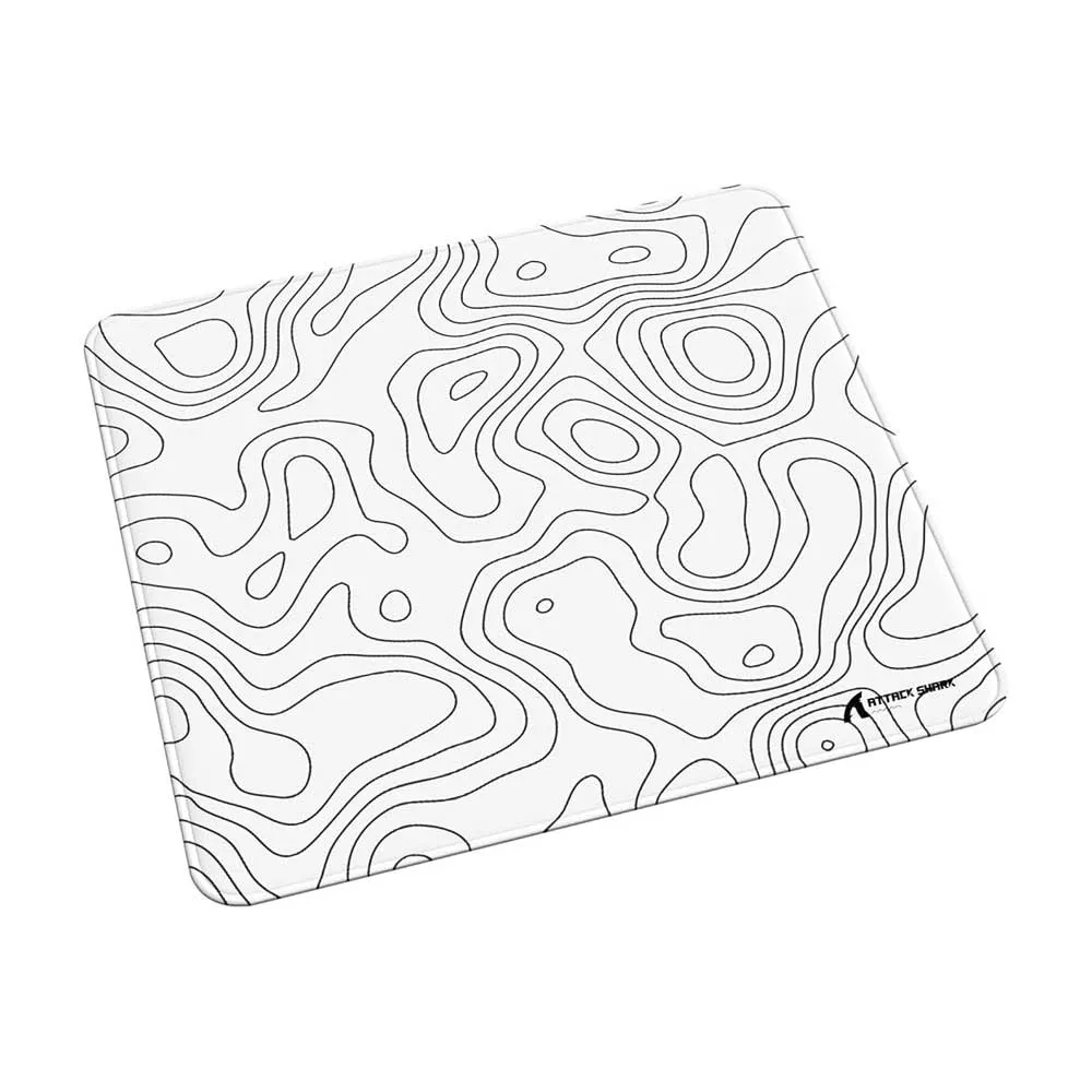 ATTACK SHARK CM02 eSport 45 x 40 x 4cm Gaming Mousepad - White Contours