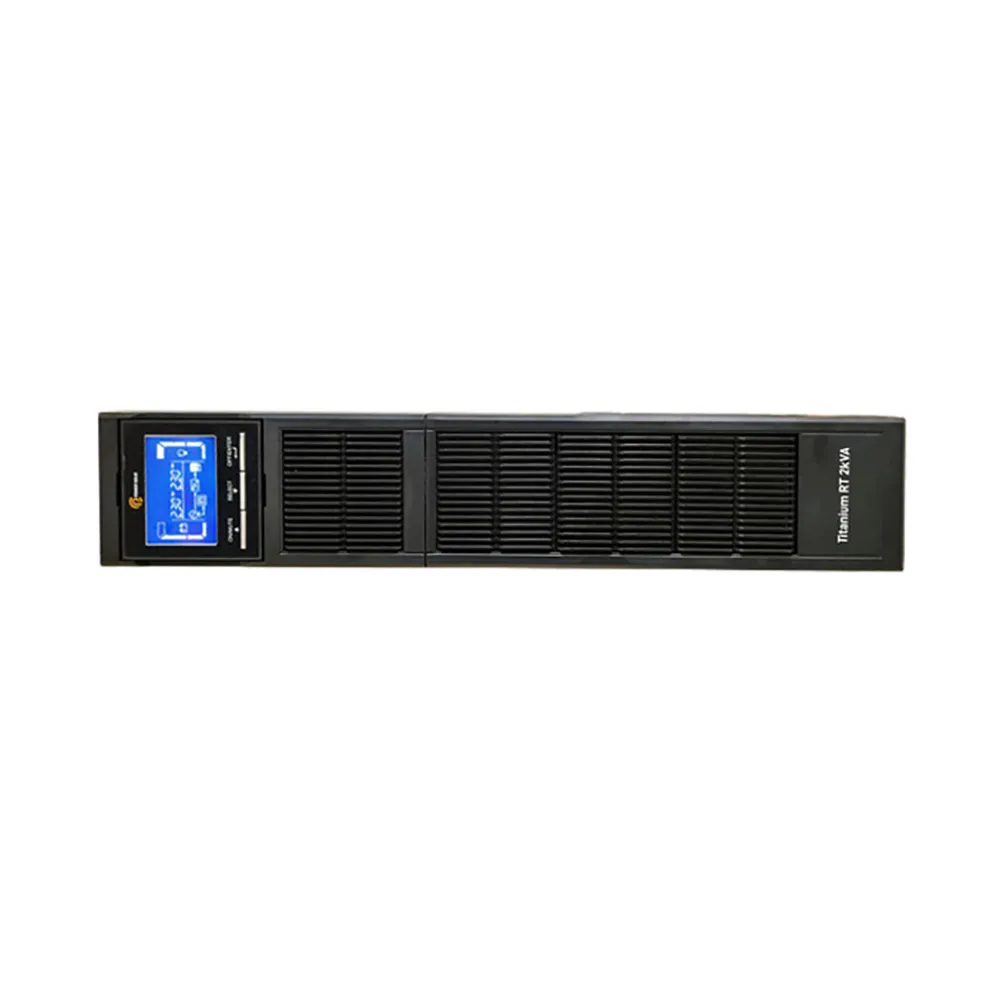 Power Solid RM Online UPS 2KVA, Wide input voltage range, ECO mode for energy saving, LCD Display