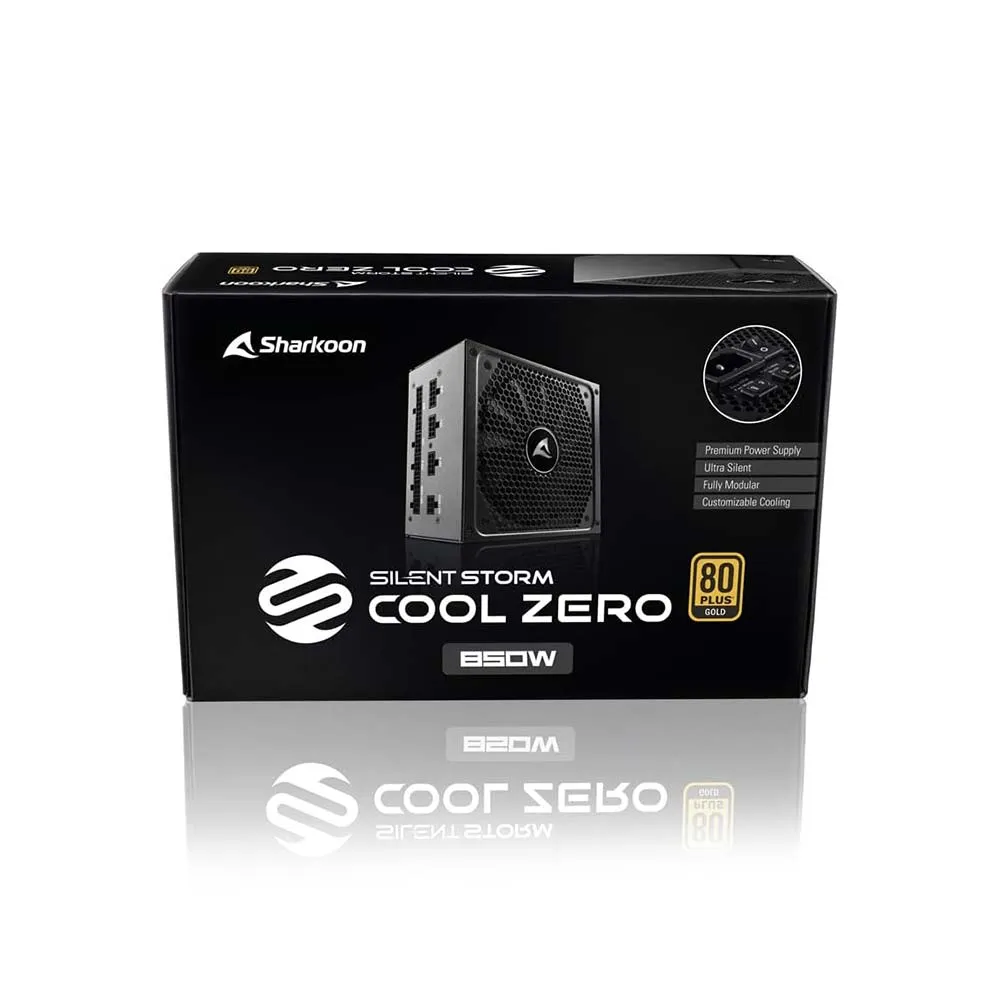 Sharkoon SilentStorm Cool Zero (850 W, 80 Plus Gold, Fully Modular)