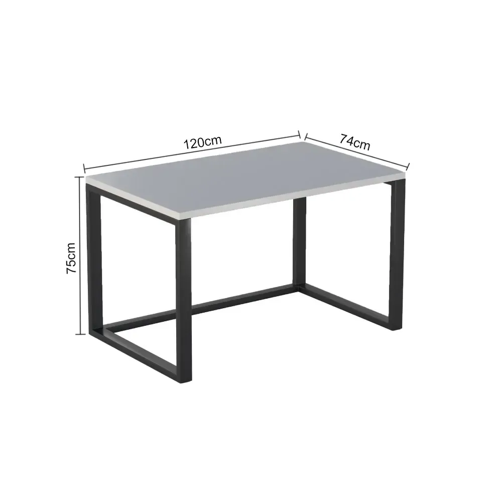 Custom Desk DK120 White V2 (120*75*74, Balloon Press Surface, 500KG max load)