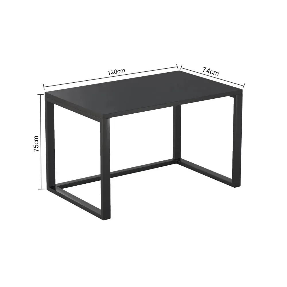 Custom Desk DK120 Black V2 (120*75*74, Balloon Press Surface, 500KG max load)
