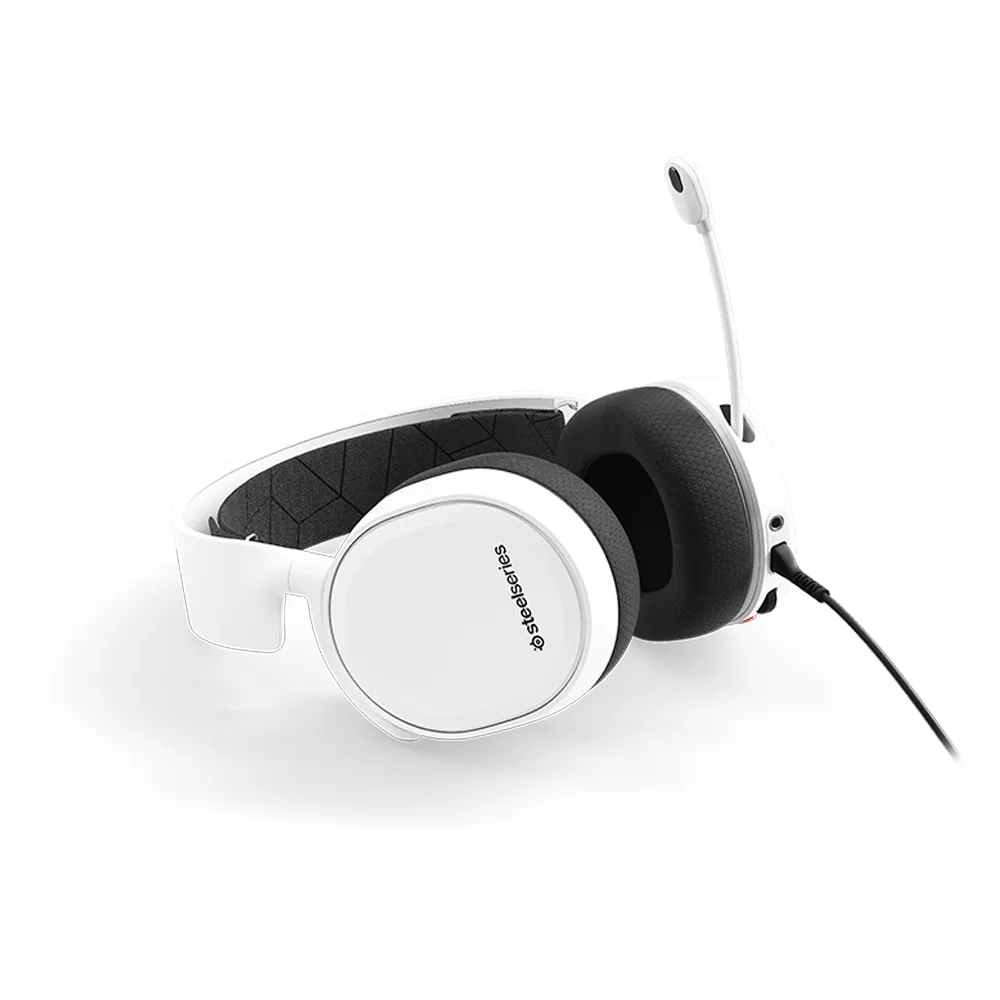 SteelSeries Arctis 3, All-Platform Gaming Headset, For PC, PlayStation 4, Xbox One, Nintendo Switch, VR, Android, and iOS - White