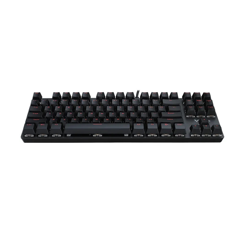 Rapoo V500 Mechanical Wired Gaming Keyboard, Alloy Wired Keyboard, Black Switches, Quick Response, Anti-Ghosting - Black