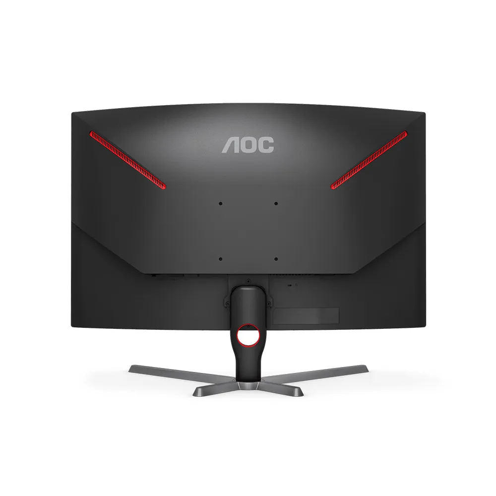 AOC C32G3E G3 Series 32" 1000R Curved, FHD(1920×1080), 165Hz, VA Panel, 1ms, Frame Less, HDR Mode, PS5 & XBOX Series X|S 120Hz -Black/Red