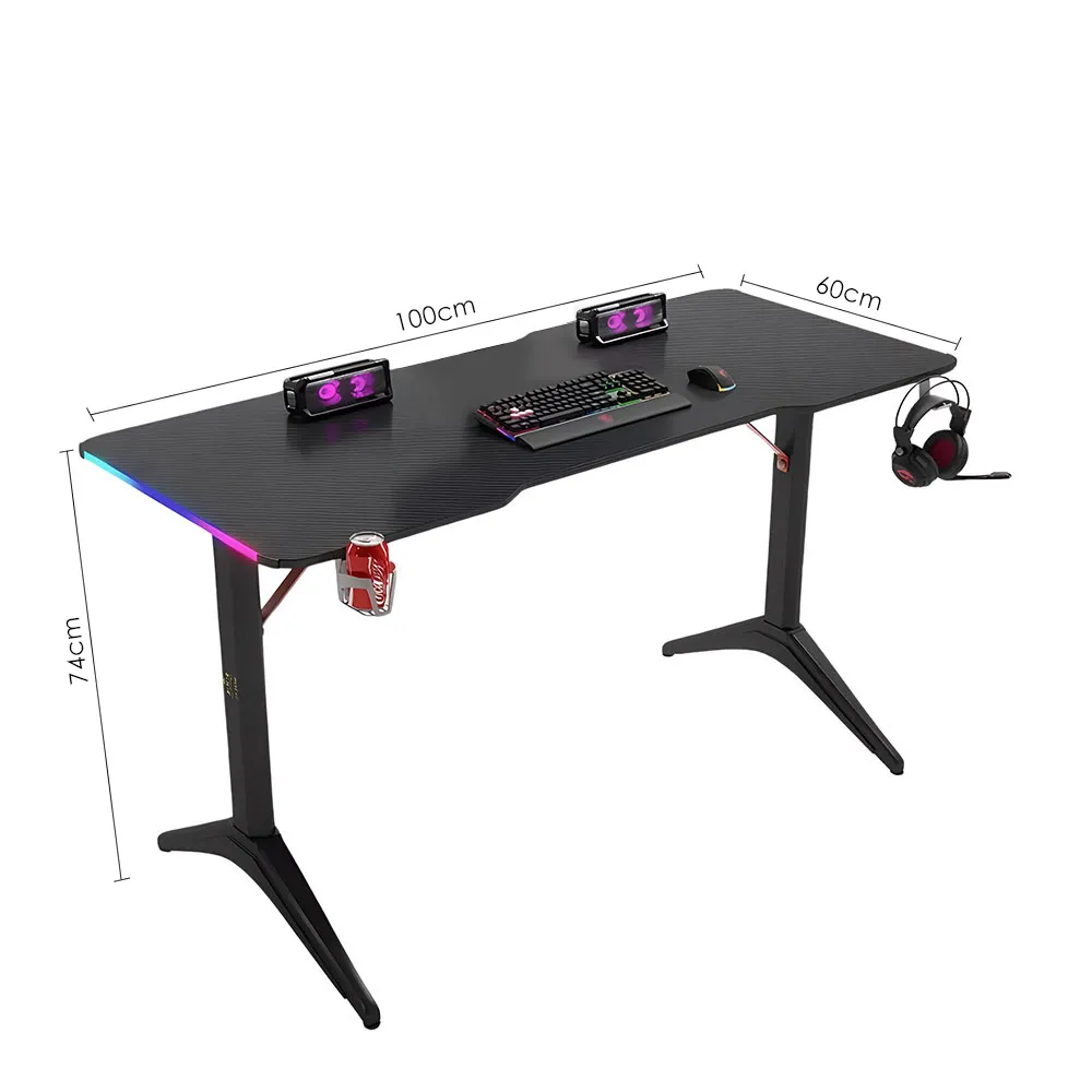 Gaming Desk RGB D2208 100*60*74 - Black