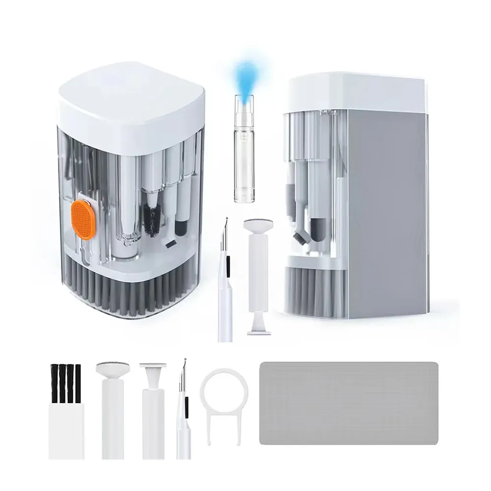 21 in 1 Multifunctional Cleaner for Cellphone Airpods Cleaner Kit for AirPods Keyboard Laptop PC Monitor - White