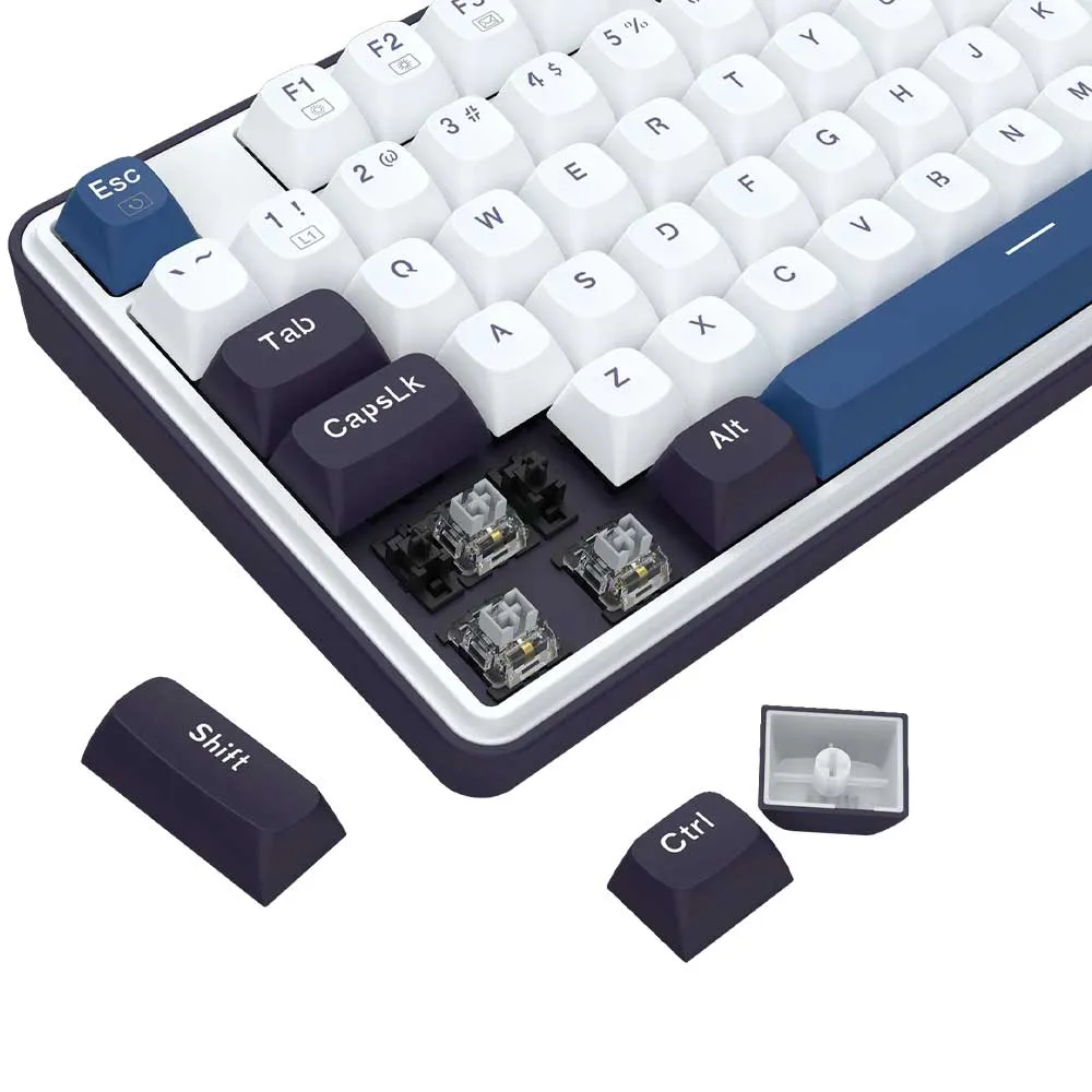 Redragon K689 Wired Gasket RGB Gaming Mechanical Keyboard, 108 Keys, Upgraded Hot-swappable Socket, 3-Layer Noise Dampening, Custom Linear Switch