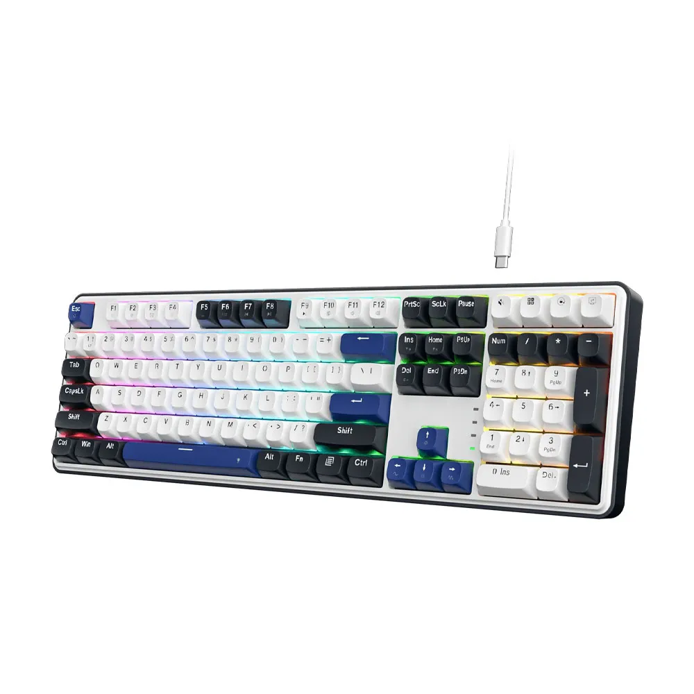 Redragon K689 Wired Gasket RGB Gaming Mechanical Keyboard, 108 Keys, Upgraded Hot-swappable Socket, 3-Layer Noise Dampening, Custom Linear Switch