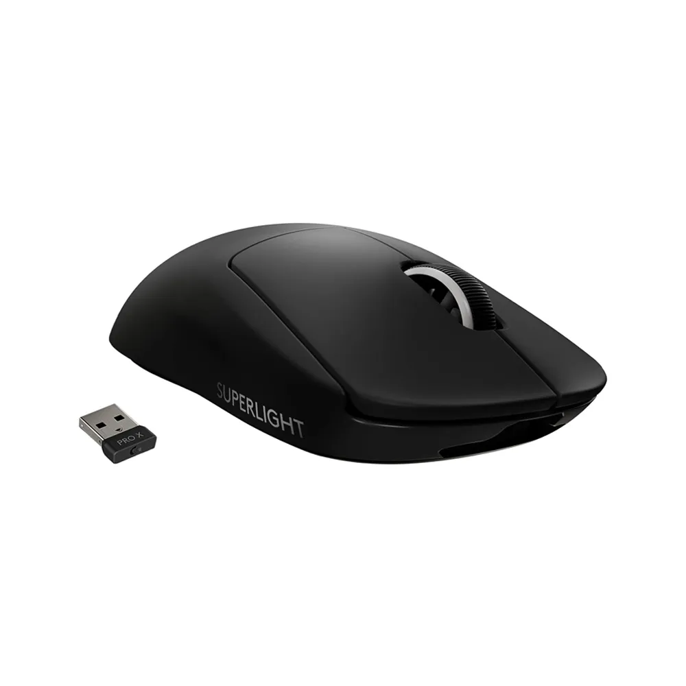 Logitech G PRO X SUPERLIGHT 2 LIGHTSPEED Wireless Gaming Mouse, HERO 2 Sensor, 32K DPI, 5 Programmable Buttons, USB-C Charging - Black