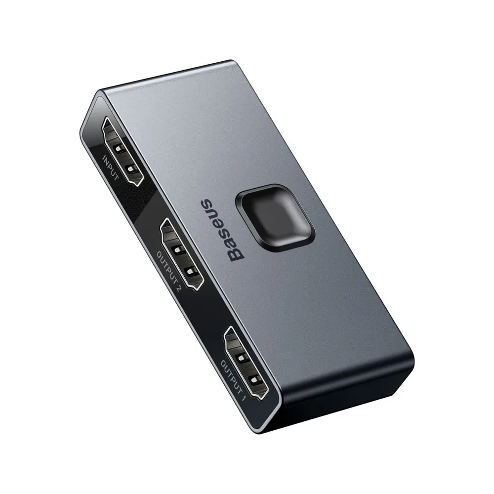 Baseus Matrix 2-in-1 HDMI Switch, HDMI 2.0 Ultra 4K 1 in 2 Out - Supports HDR 3D Compatible for TV, PS5, Laptop, PC