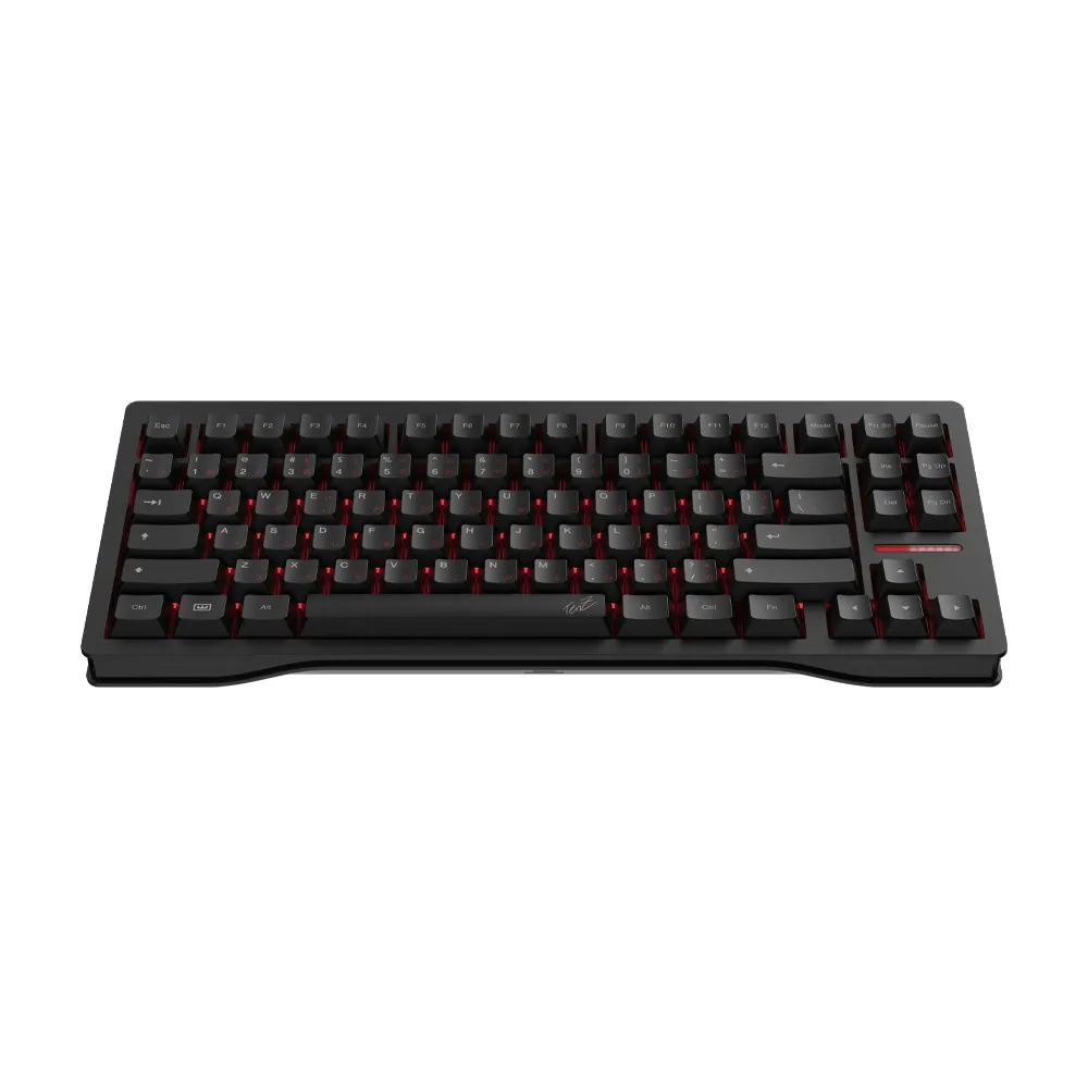 Wooting 80HE TenZ Takeover is a limited-edition 80% - magnetic mechanical keyboard - Lekker Tikken (light) switches
