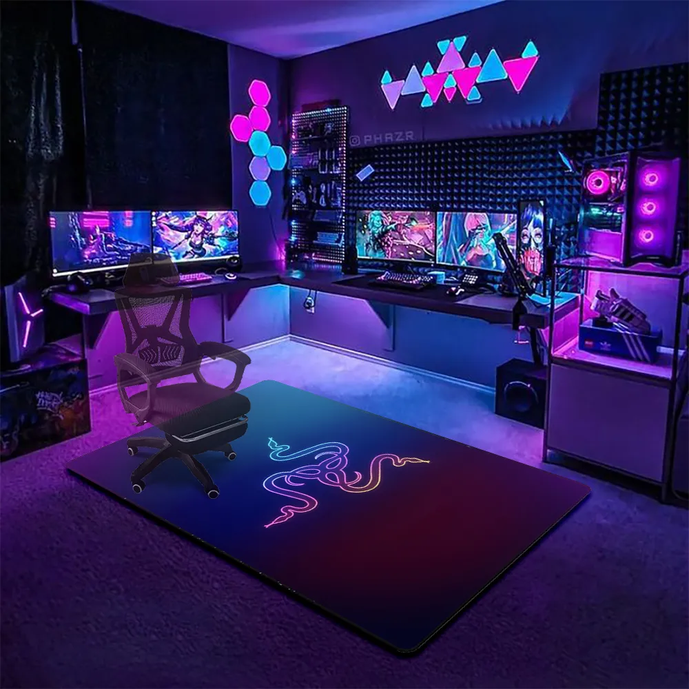 Razer Gaming Chair & Floor Mat, Large Gaming Floor Mat - 160cm X 90cm