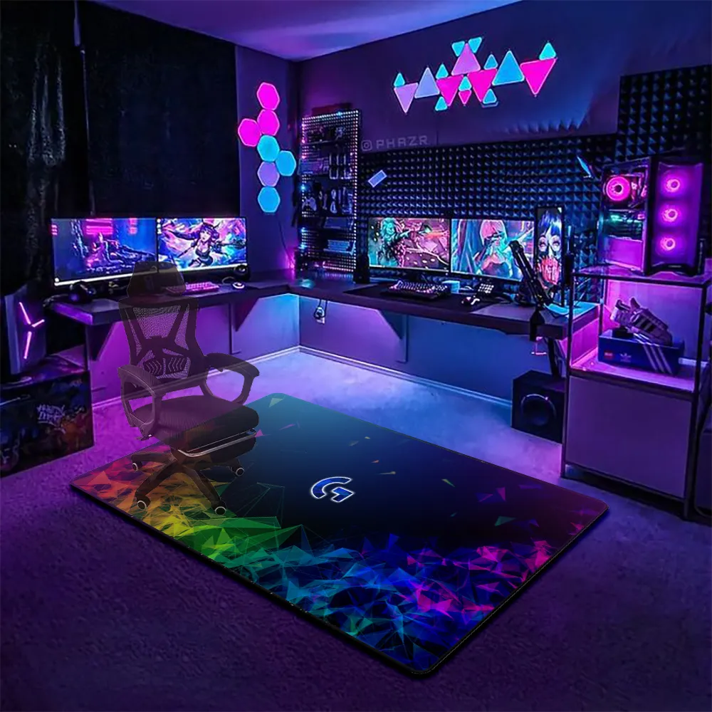 Logitech Gaming Chair & Floor Mat, Large Gaming Floor Mat - 160cm X 90cm
