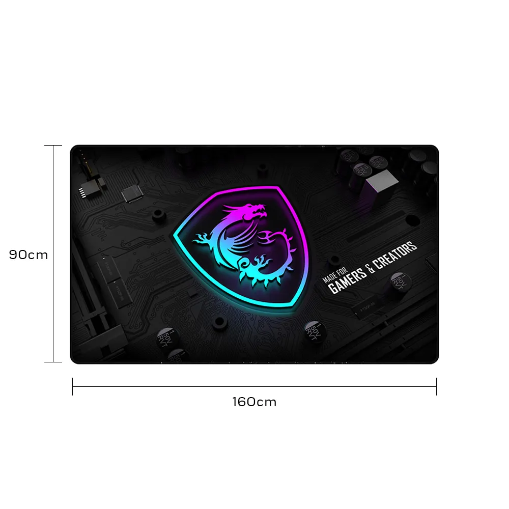 MSI Gaming Chair & Floor Mat, Large Gaming Floor Mat - 160cm X 90cm
