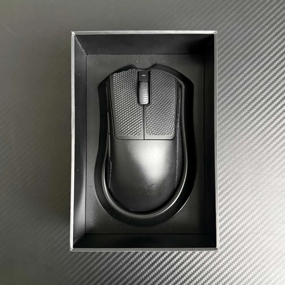 Razer DeathAdder V3 Pro Wireless Gaming Mouse, 63g Lightweight Ergonomic, 30K DPI Optical Sensor, 8 Programmable Controls, Up to 90 Hr Battery - Open Box