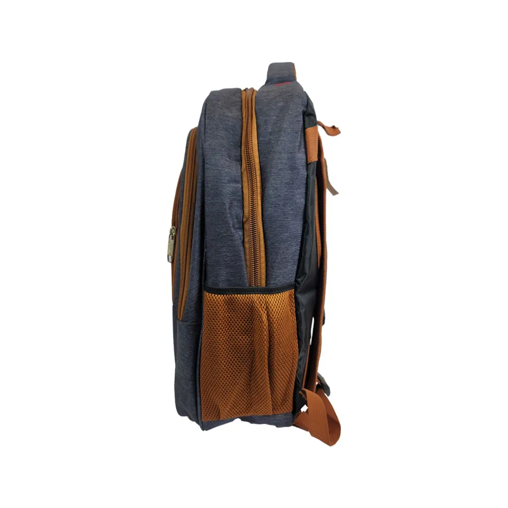 PL Power 17.3 Multifunctional Outdoor Waterproof Large Capacity Laptop Bag, Shoulder Bag, Handbag, Fits Laptop Below 17.3 - Navy and Brown
