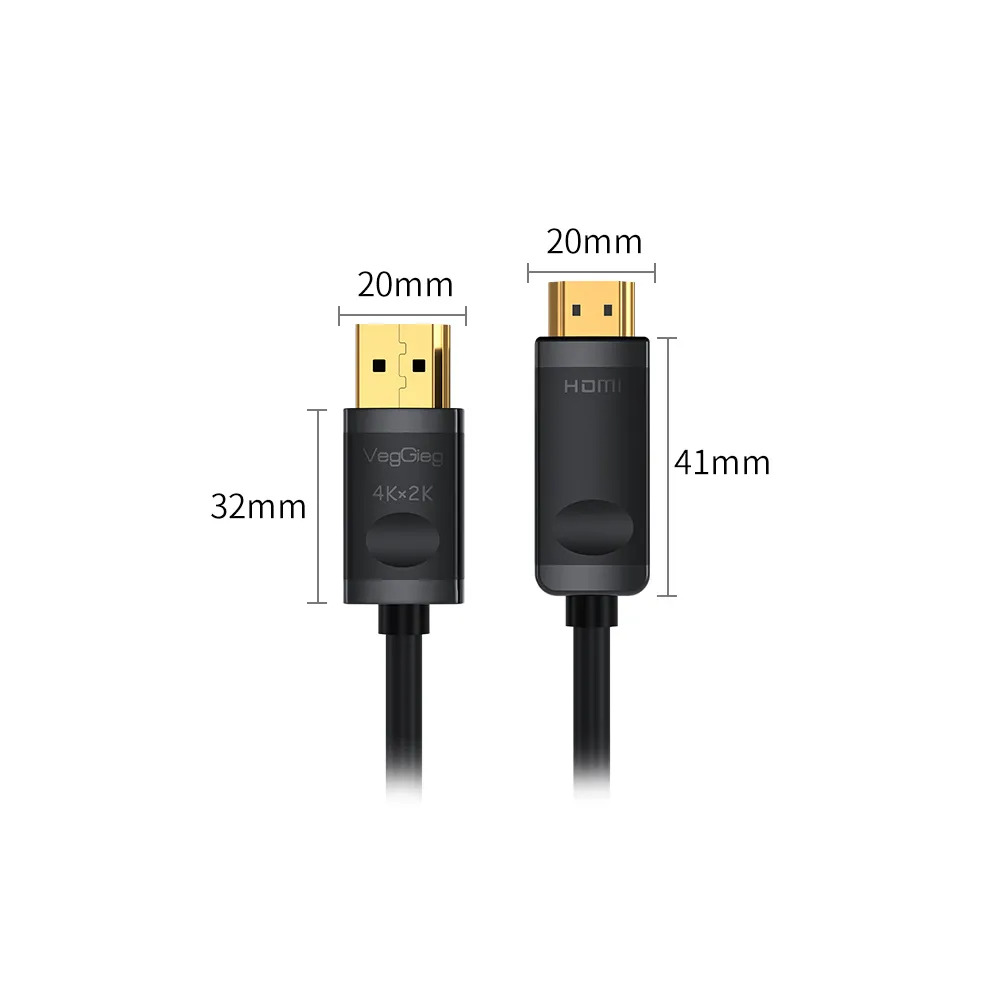 VegGieg DisplayPort to HDMI 2.0 4K, high-definition Cable, length 1.5m 