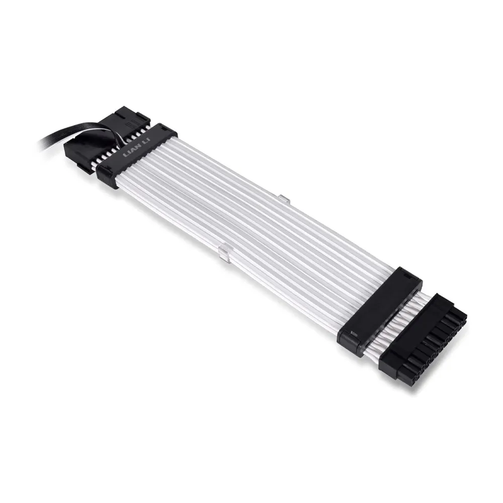 Lian Li Strimer Plus V2 24 Pin (PW24-PV2), Addressable RGB Power Extension Cable for Motherboard Connector - Black