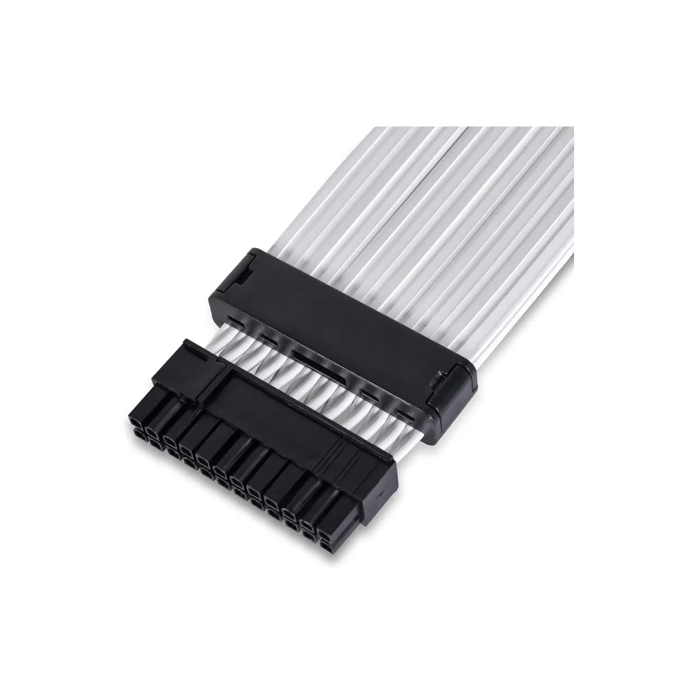 Lian Li Strimer Plus V2 24 Pin (PW24-PV2), Addressable RGB Power Extension Cable for Motherboard Connector - Black