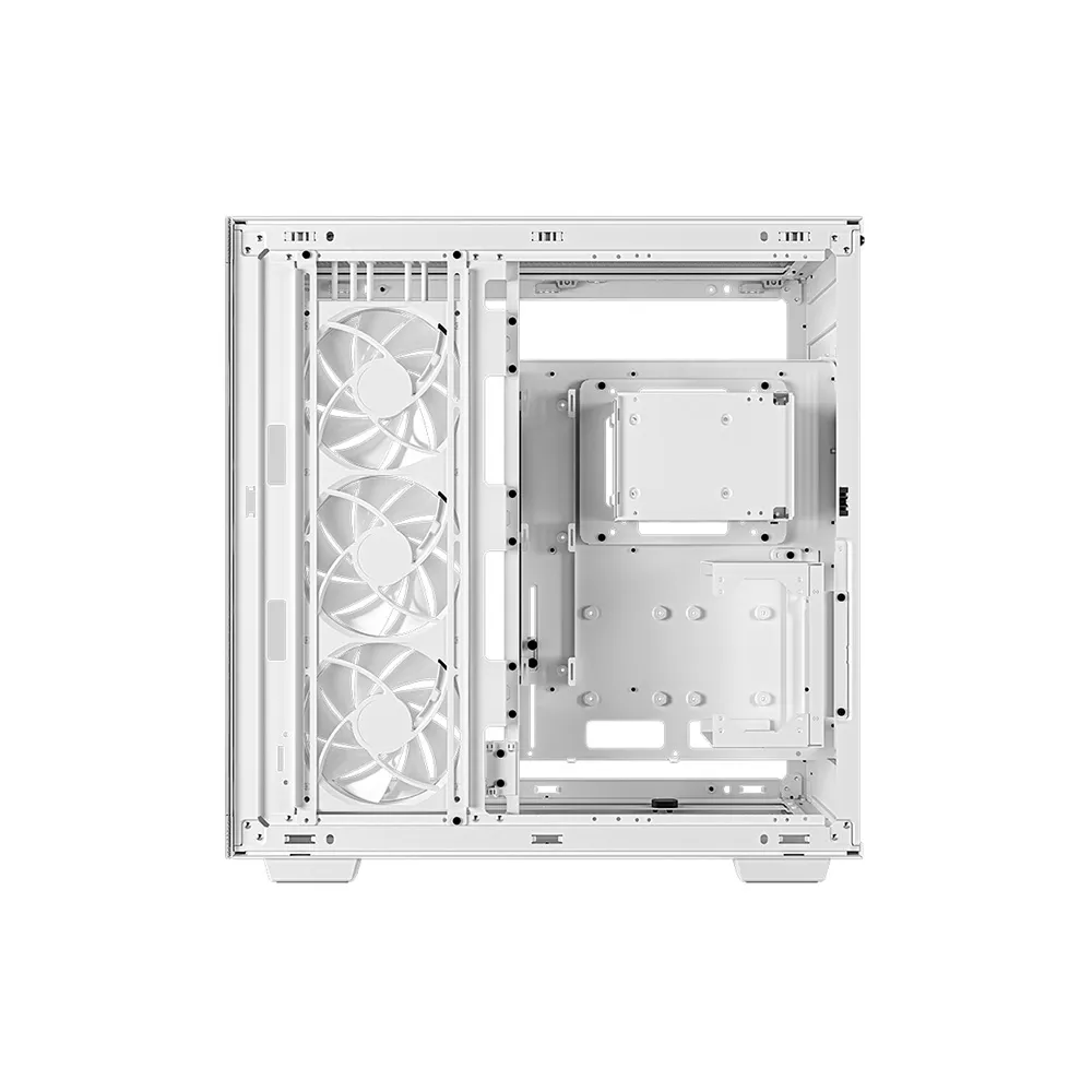 DeepCool CH780 WH, White PC case ATX Dual-Chamber 3 x 140mm PWM ARGB Fans Pre-Installed Full Tower Gaming PC Case - White