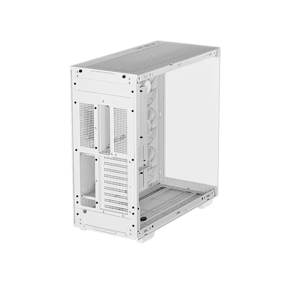 DeepCool CH780 WH, White PC case ATX Dual-Chamber 3 x 140mm PWM ARGB Fans Pre-Installed Full Tower Gaming PC Case - White