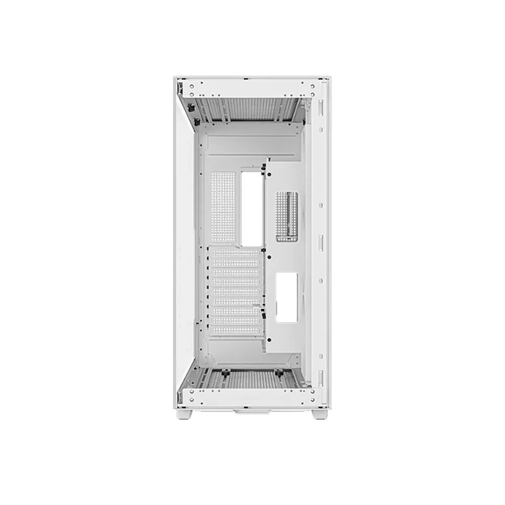 DeepCool CH780 WH, White PC case ATX Dual-Chamber 3 x 140mm PWM ARGB Fans Pre-Installed Full Tower Gaming PC Case - White