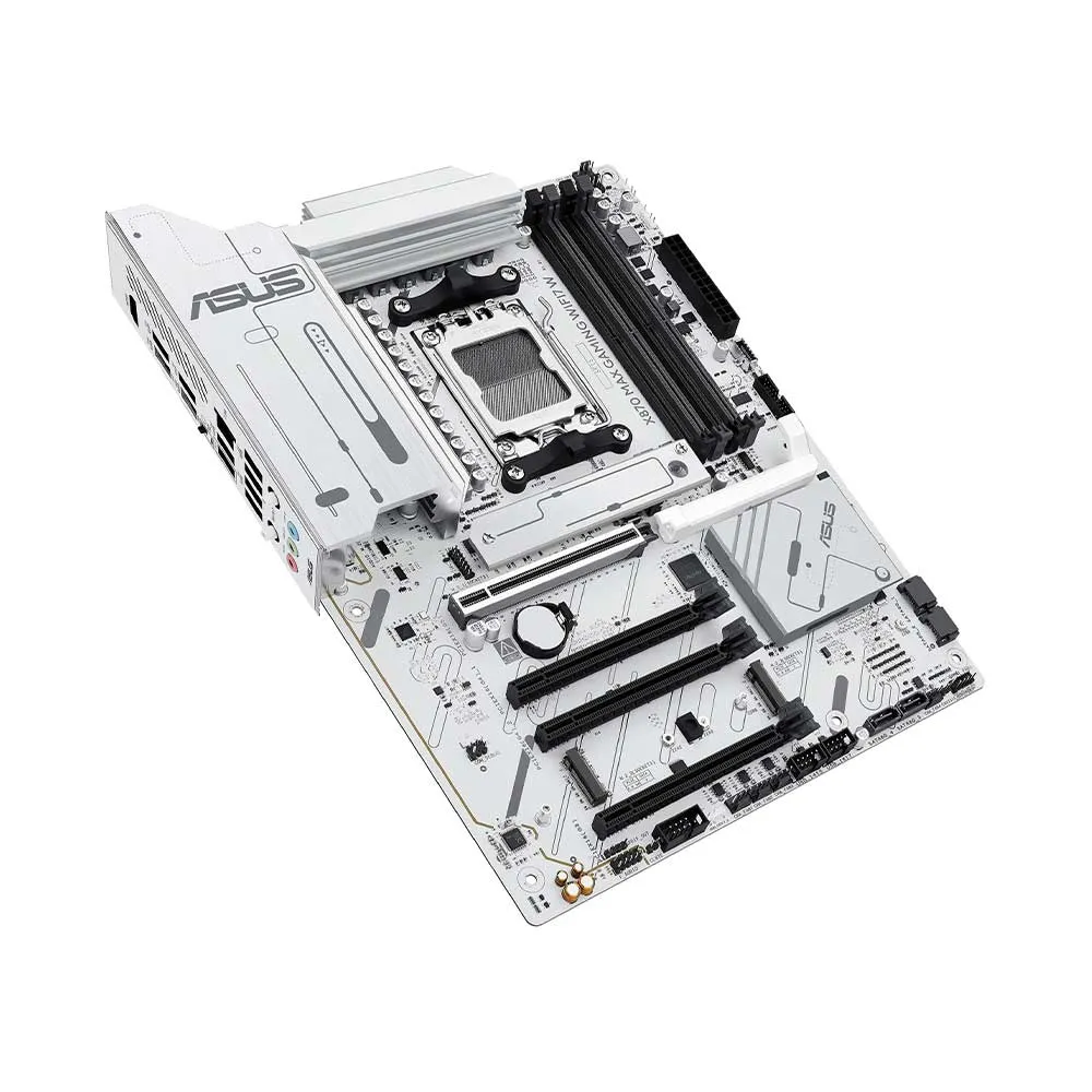 Asus X870 Max ATX Gaming WiFi7, AM5, DDR5, Ai Ready - White