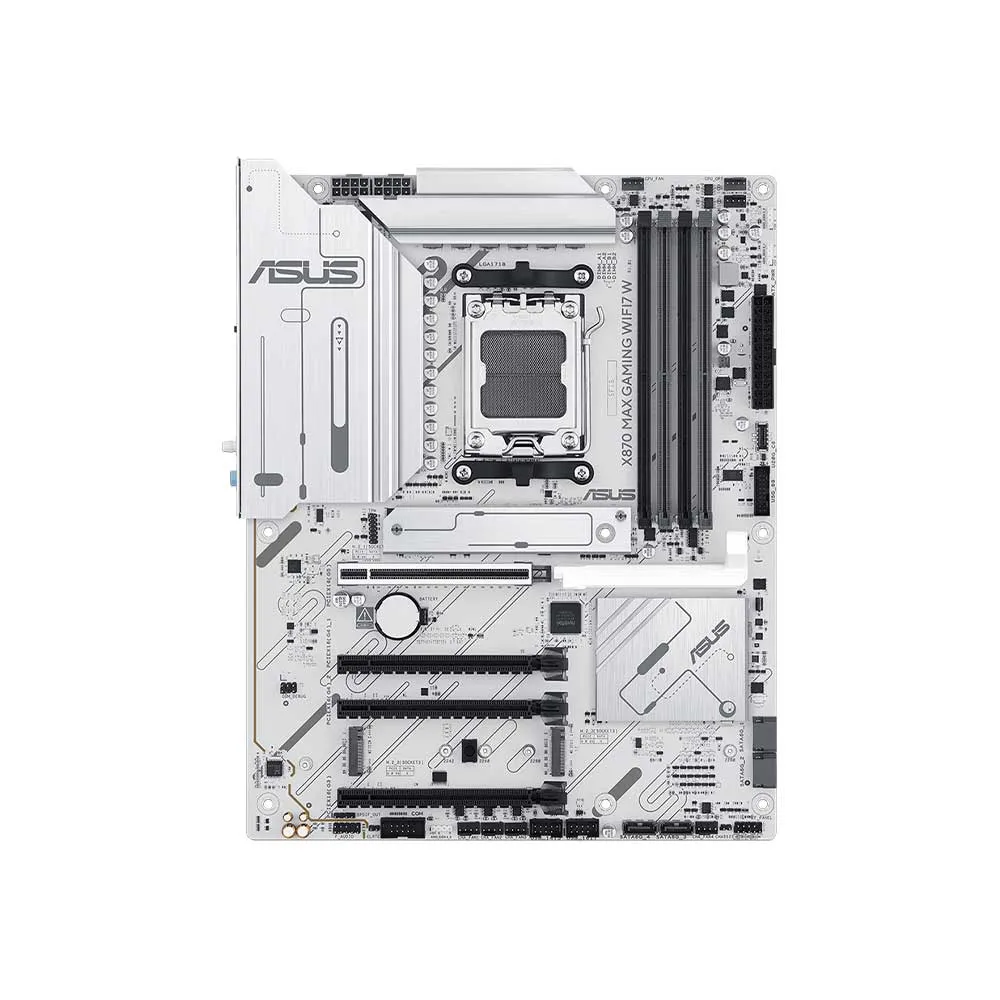 Asus X870 Max ATX Gaming WiFi7, AM5, DDR5, Ai Ready - White