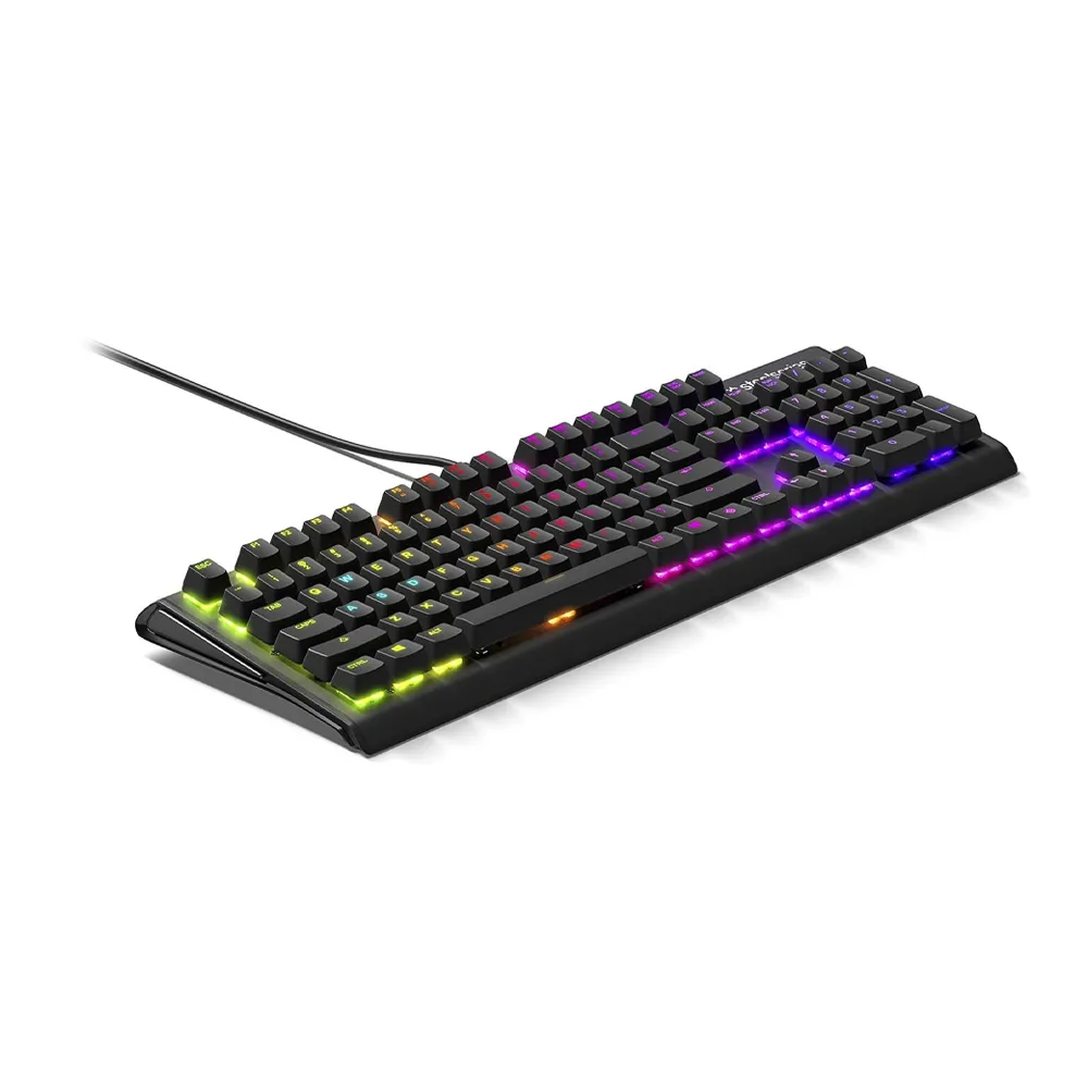 SteelSeries Apex M750 RGB Mechanical Wired Gaming Keyboard, RGB LED Backlit, Linear & Quiet Switch, SteelSeries QX2 mechanical switches - Black
